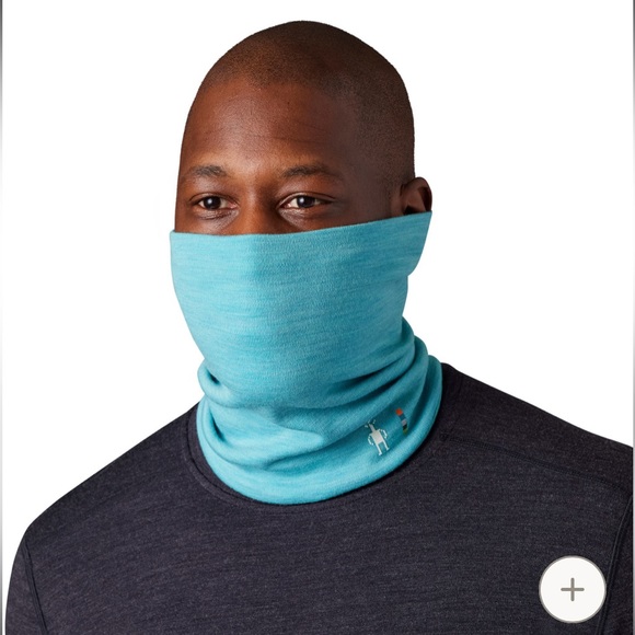 Smartwool Neck Gaiter Wool Sport Scarf Light Blue EUC Women’s Men Winter Merino - Picture 4 of 7